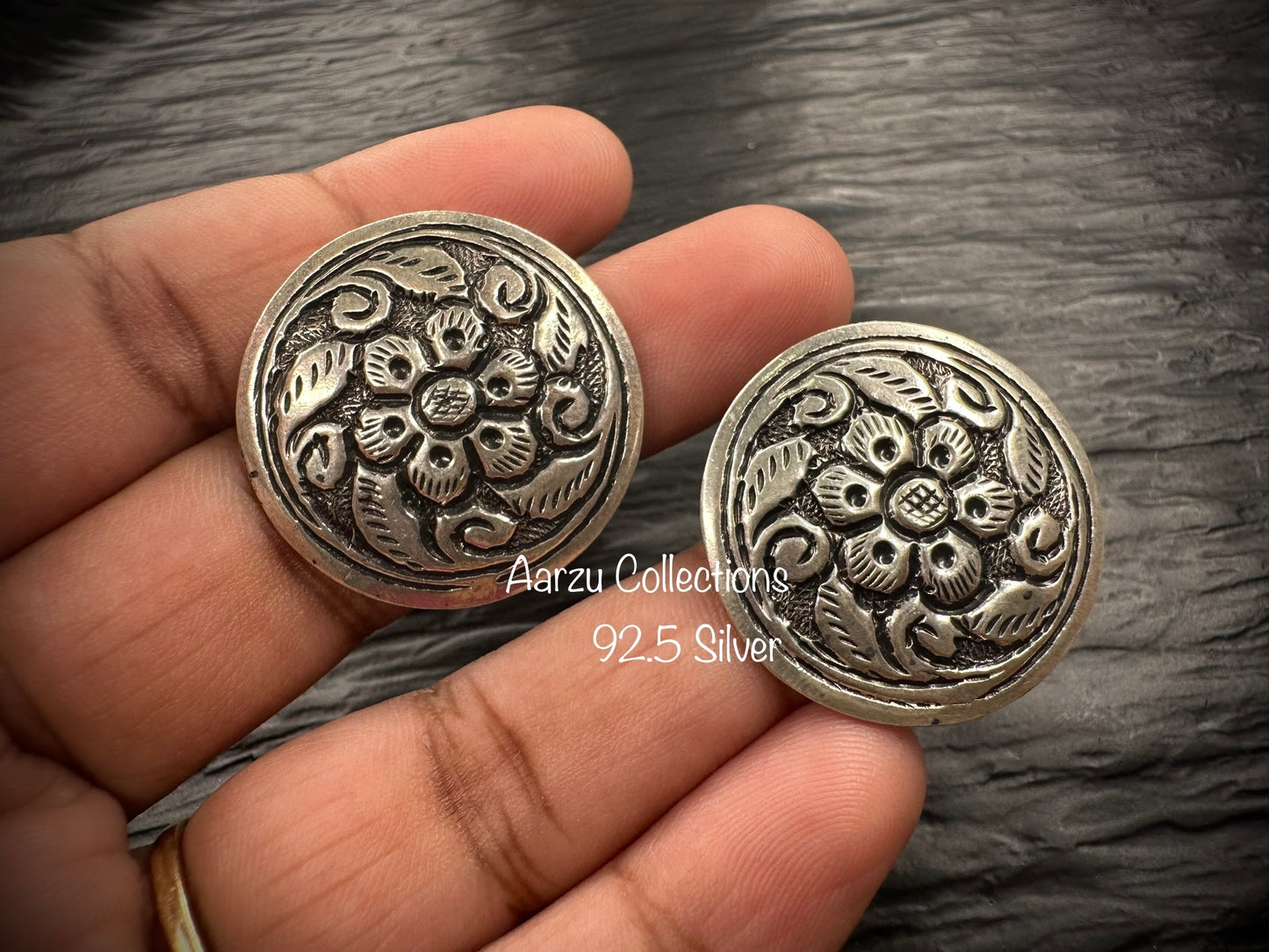 92.5 Silver Chitai Studs