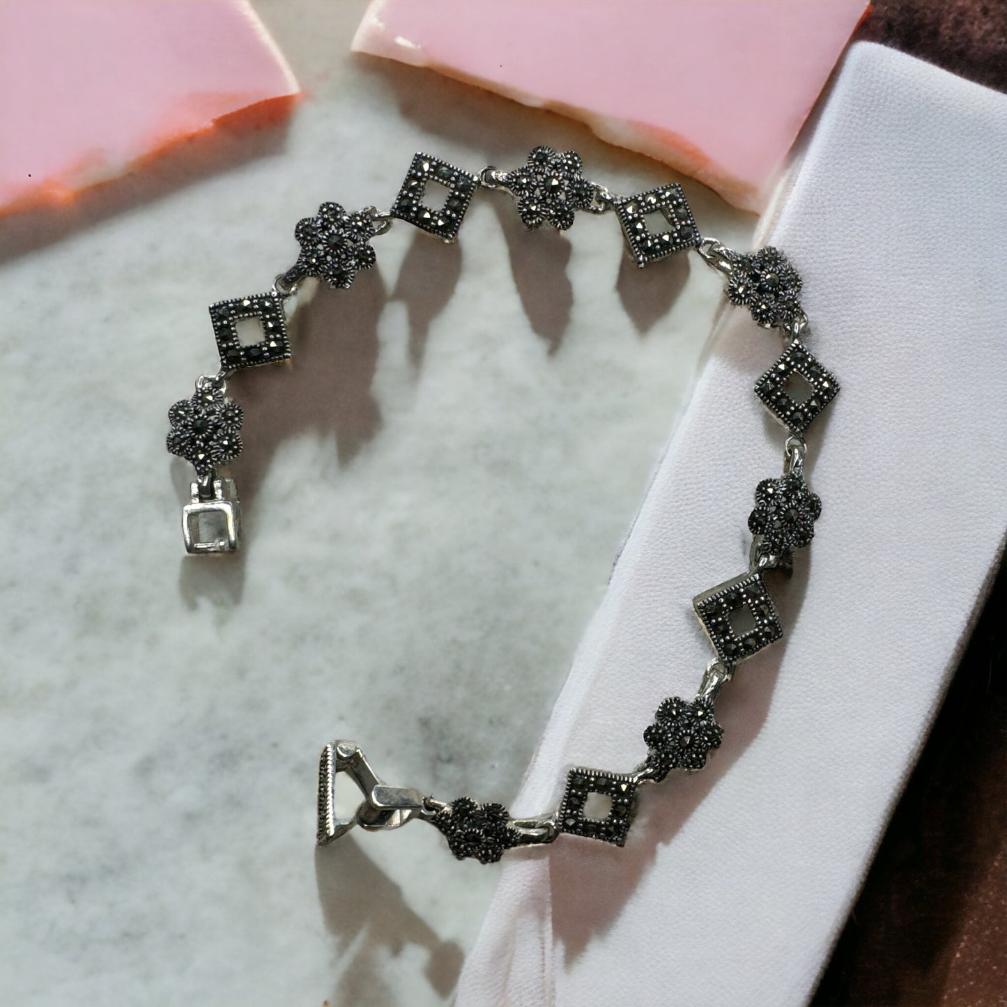 92.5 Silver Marcasite bracelet