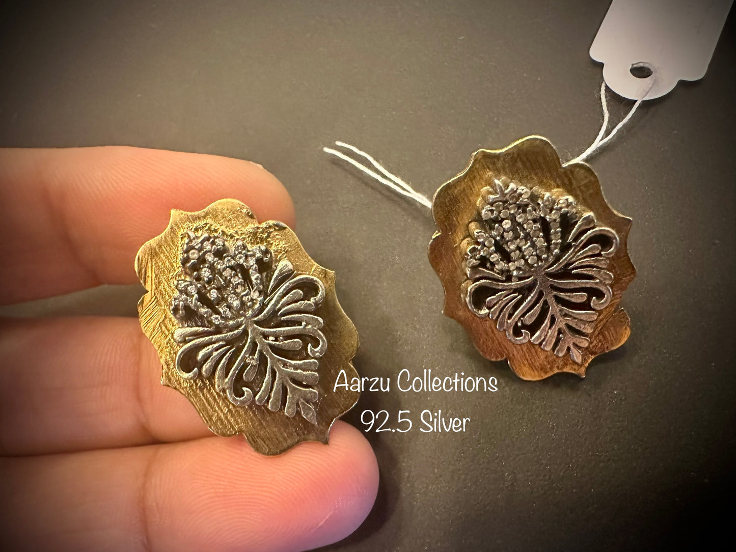 92.5 Silver designer inspired Earrings