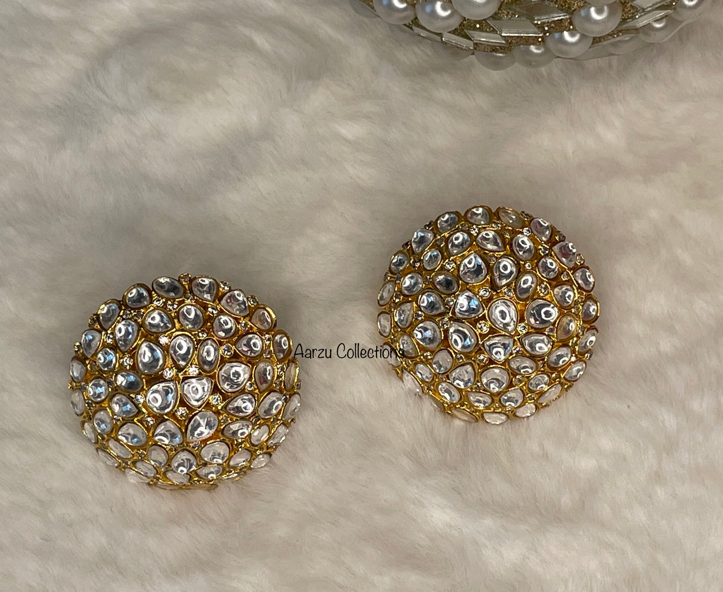 Kundan Statement Stud