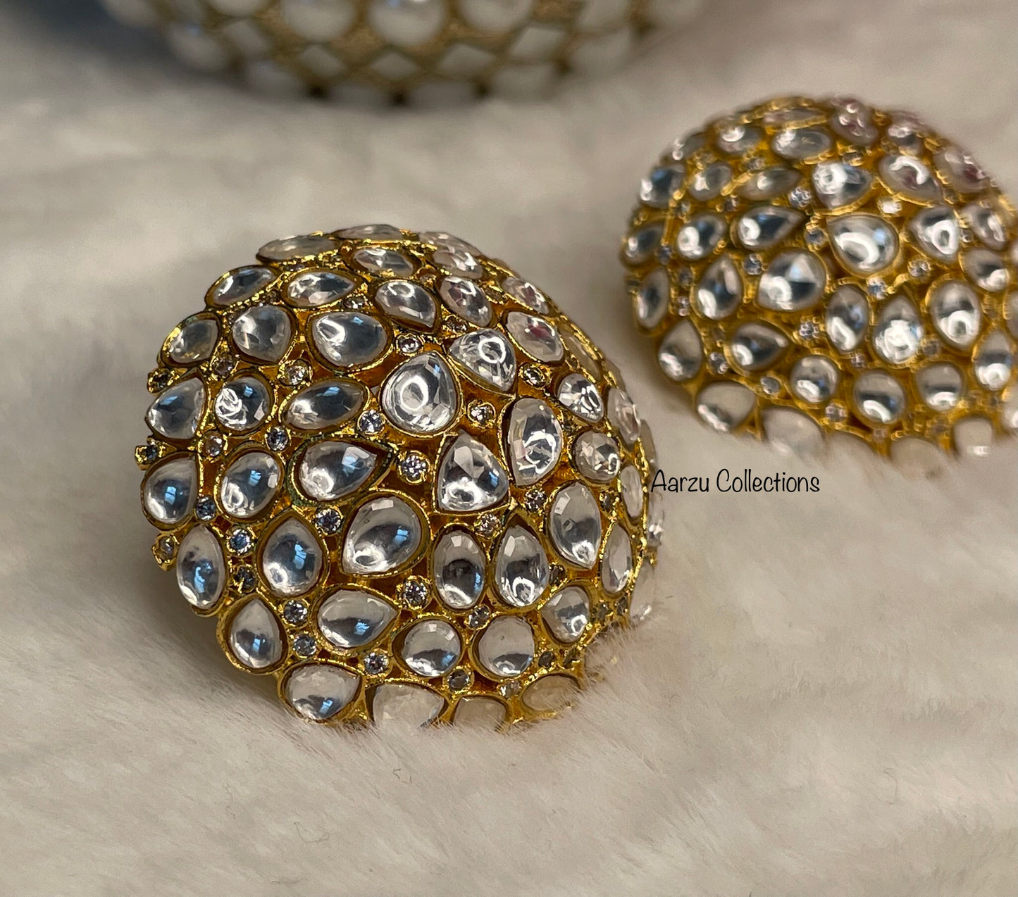 Kundan Statement Stud