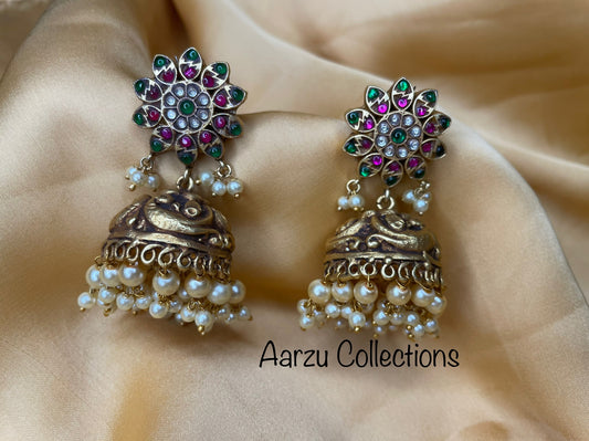 Kundan Jadau Jhumkas