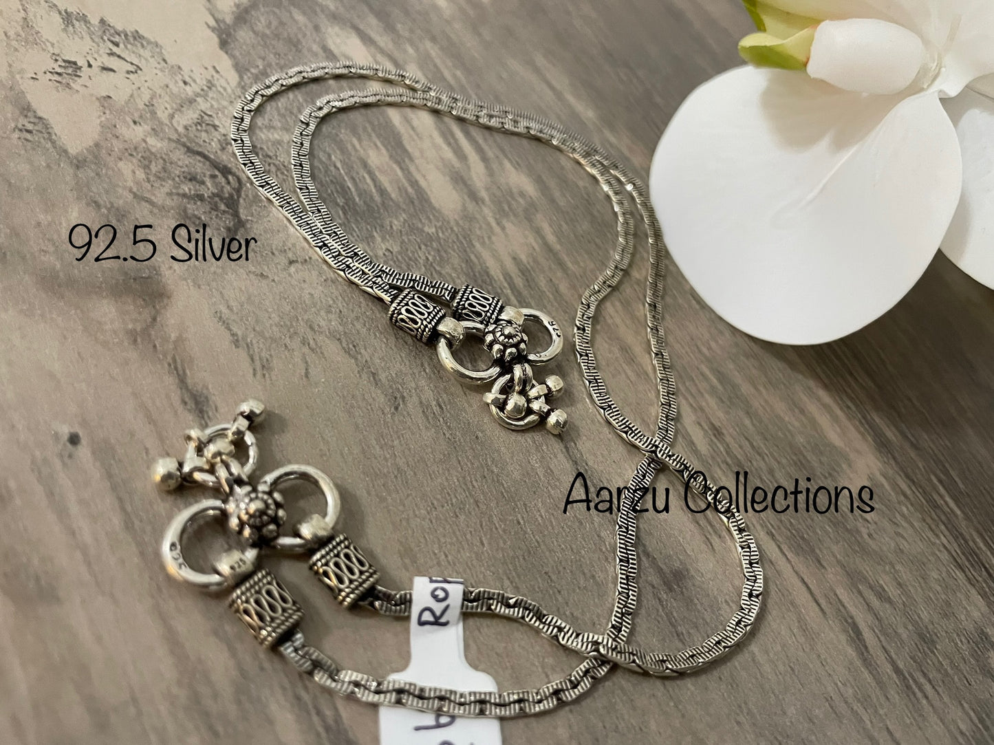 92.5 Silver Anklet