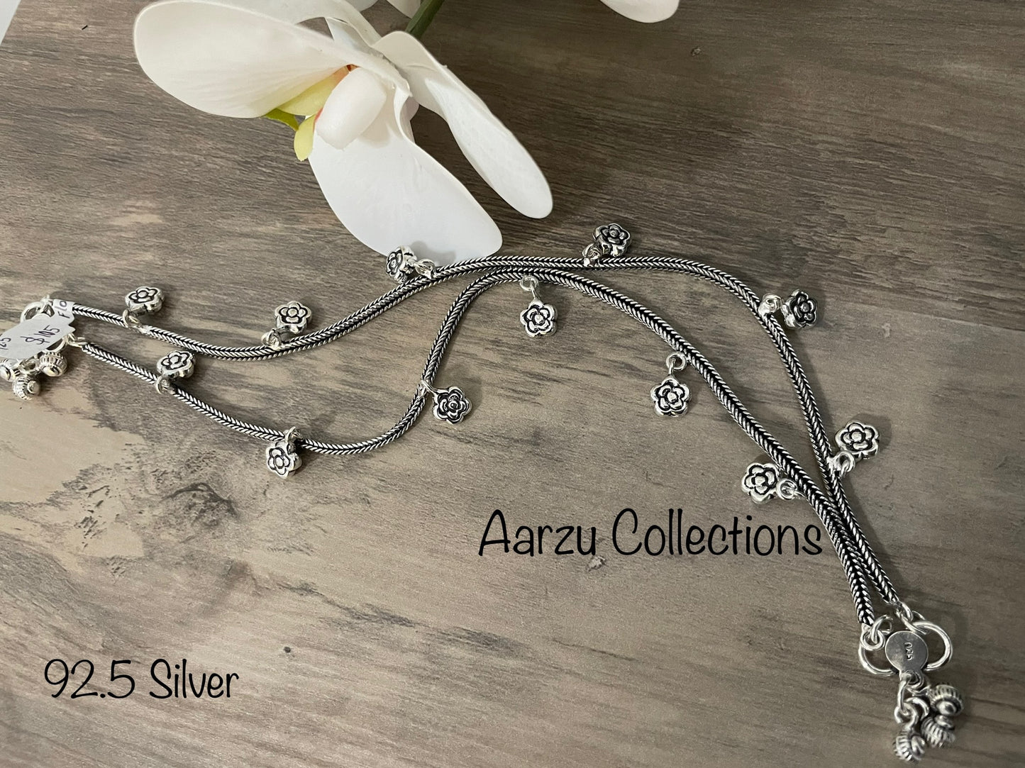 92.5 Silver Anklet