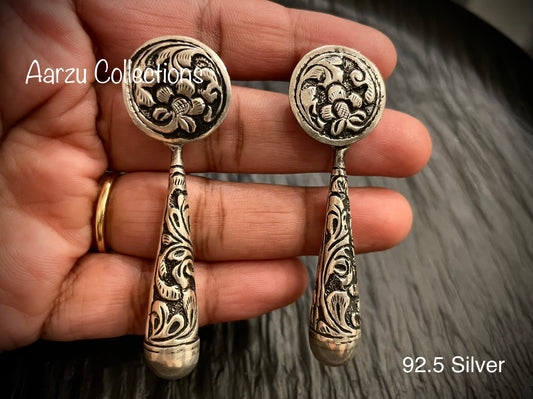 92.5 Silver Chitai Earrings