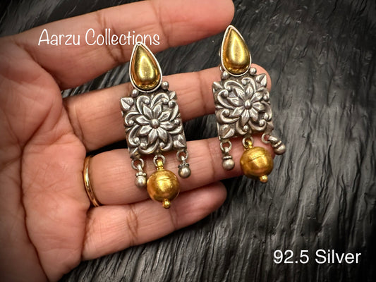 92.5 Silver Earrings - 18 gms