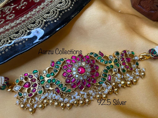 92.5 Silver Kundan Jadau Choker