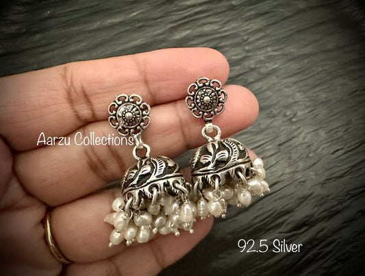 92.5 Silver chitai Earrings