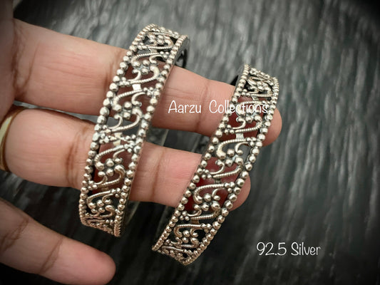 92.5 Silver bangles - set of 2