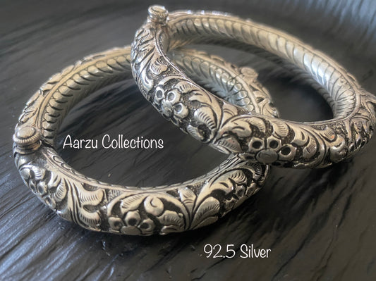 92.5 Silver Chitai kadas - 138 gms