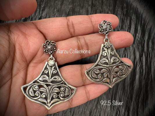 92.5 Silver chitai Earrings