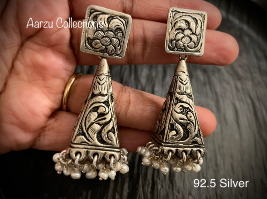 92.5 Silver Chitai Earrings