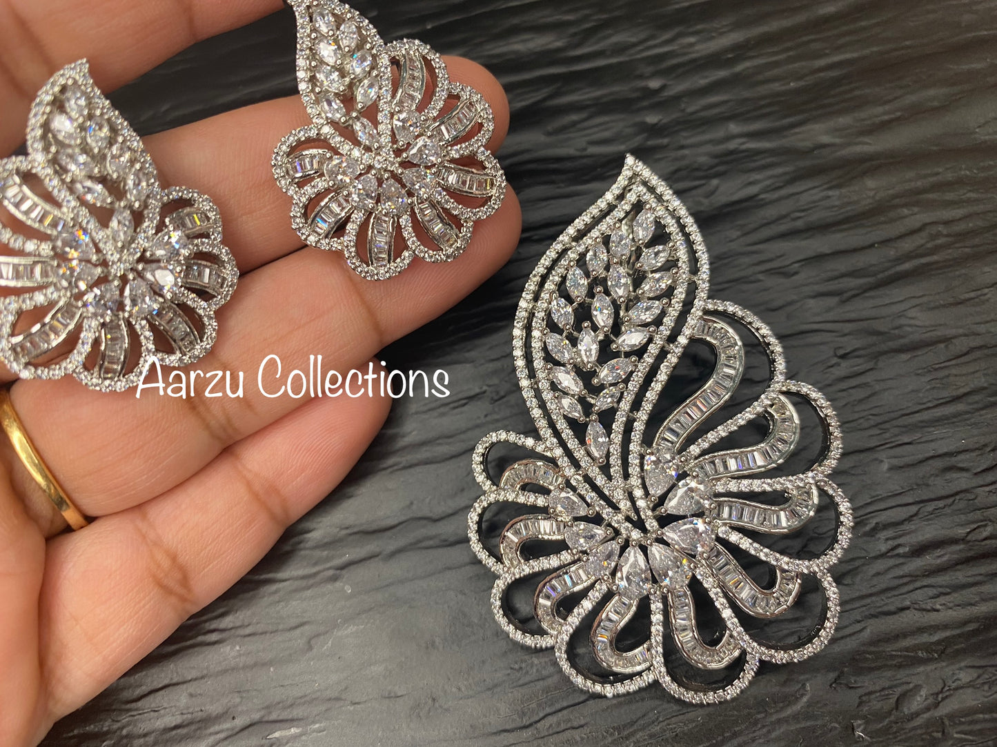 American Diamond Statement Pendant Set