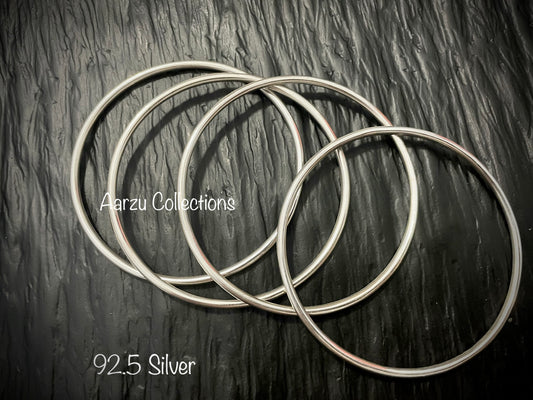 92.5 Silver 2.6 bangles - set of 4