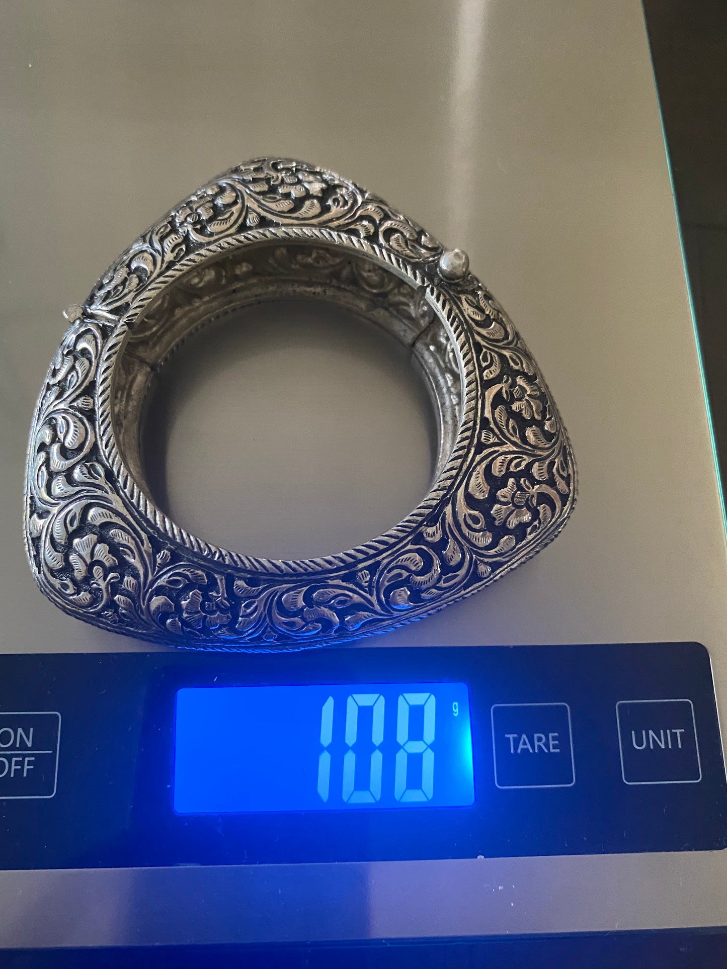 92.5 Silver Chitai kada - 108 gms