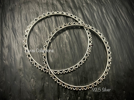 92.5 Silver bangles - set of 2