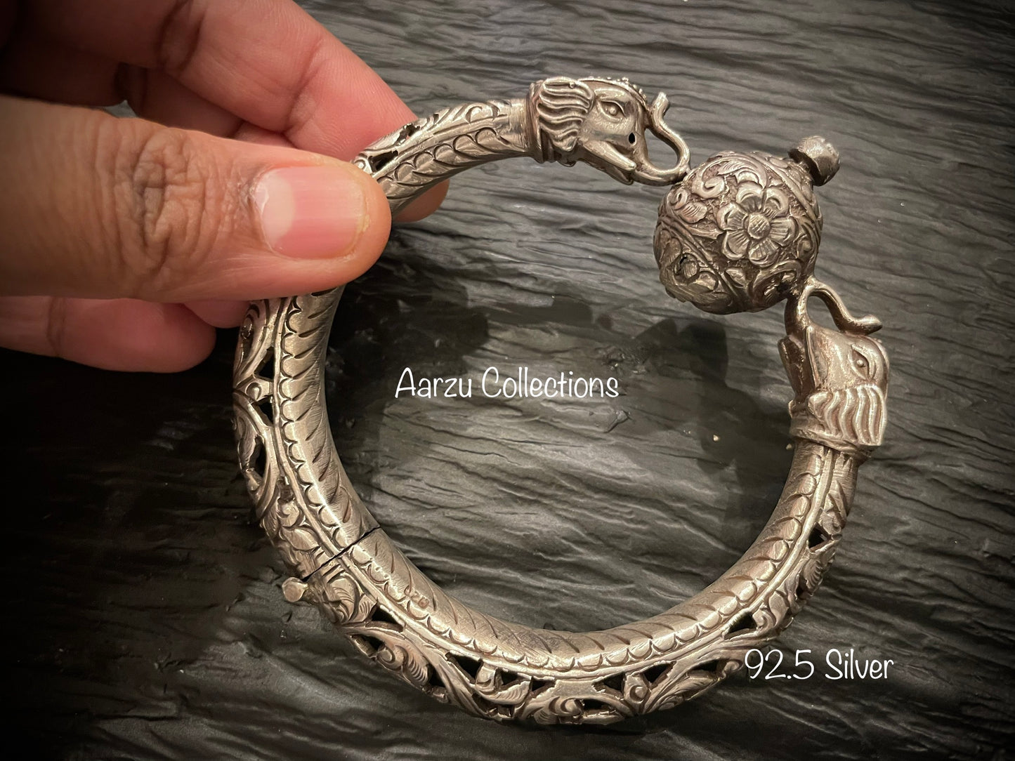 92.5 Silver Chitai openable kada - 64 gms