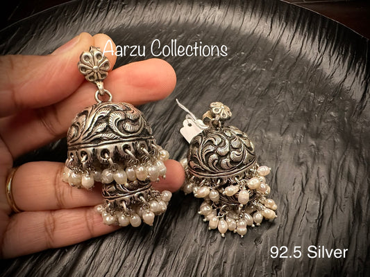 92.5 Silver Earrings - 60 gms