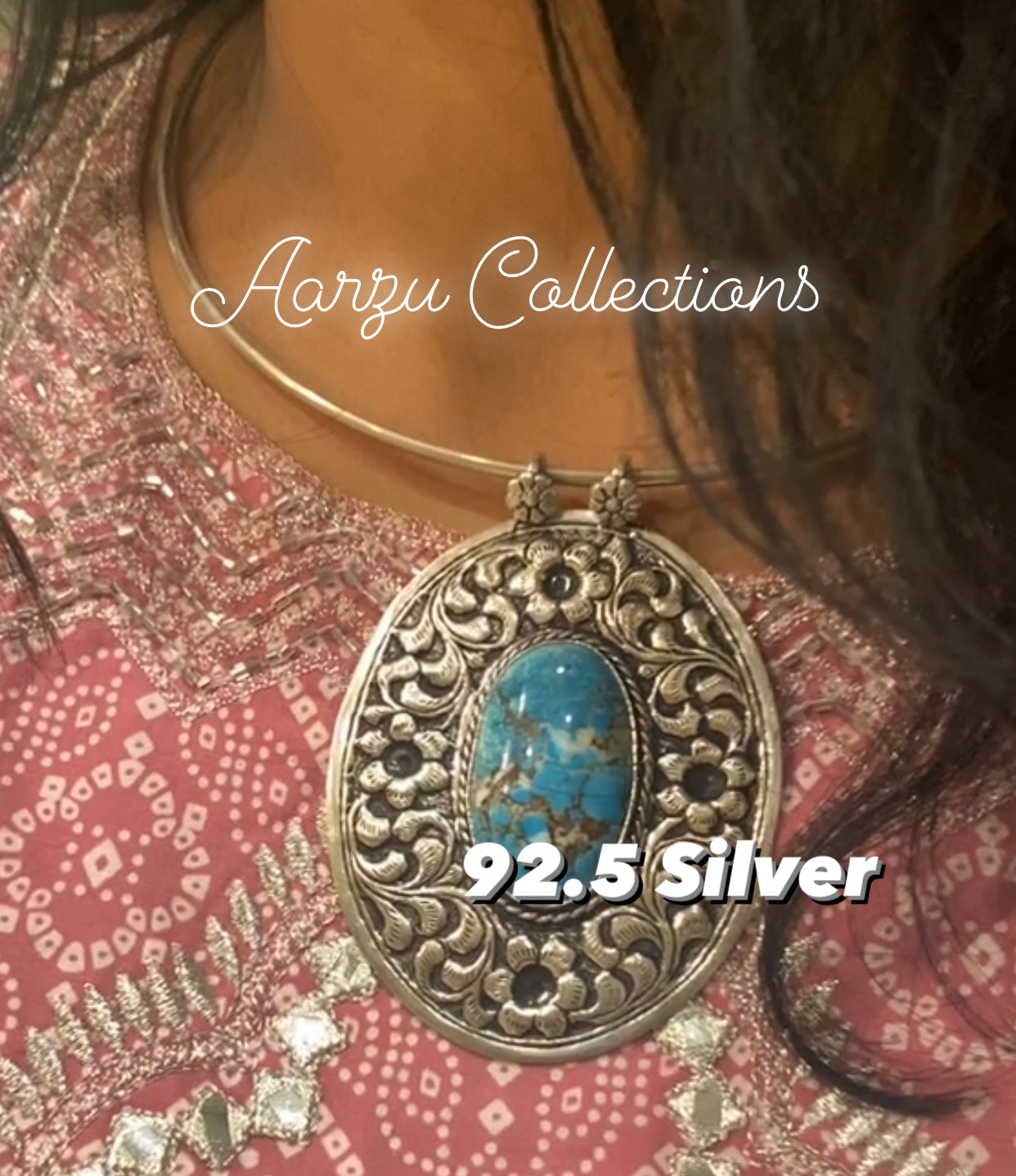 92.5 Silver pendant - 40 gms