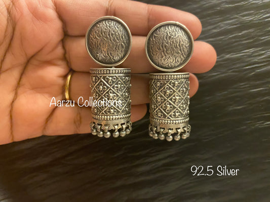 92.5 Silver Earrings - 31 gms