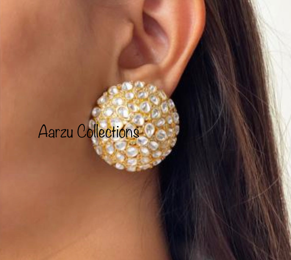 Kundan Statement Stud