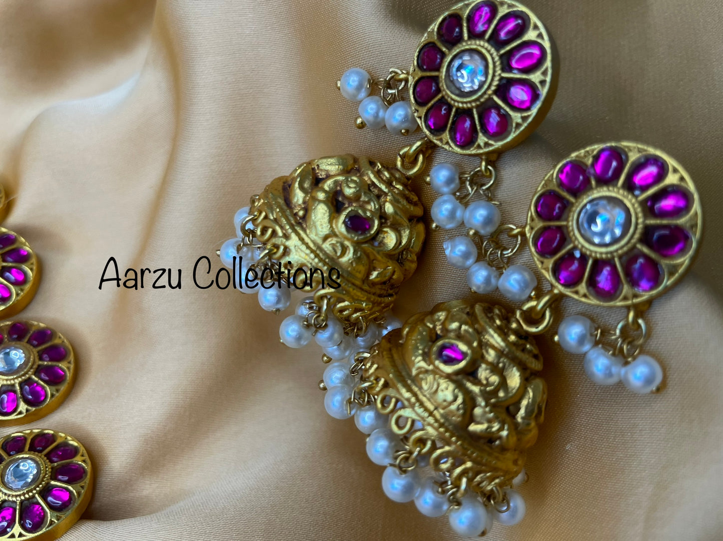 Kundan Jadau Necklace set - Mid length