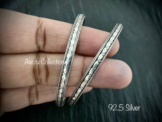 92.5 Silver bangles - set of 2