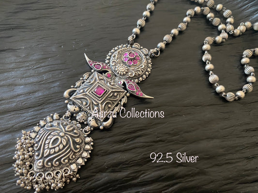 92.5 Silver Necklace - Temple collection